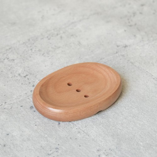 櫸木橢圓肥皂盤